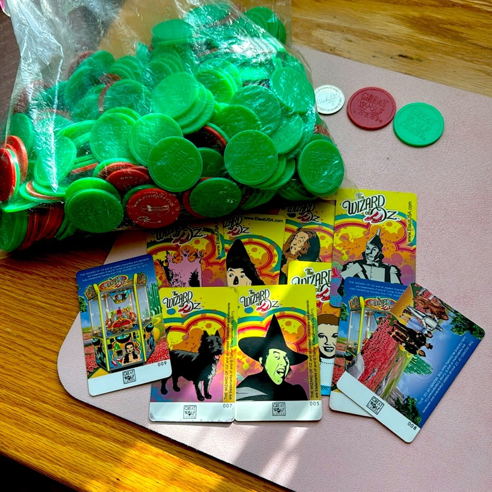 (FULL SET) Rare Wizard of Oz Coin Pusher Machine MEGA JACKPOT SET